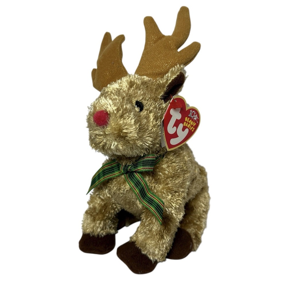 Ty Beanie Babies Rudy the Reindeer Plush 2003 Christmas Holiday